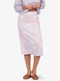 Lonely Star Midi in Orchid Petal No Flowers Fly T (Pfj8) Skirt