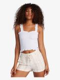 Sunday Mind Smocked Strappy in White Tank Top