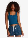 Sunday Mind Smocked Strappy in Corsair (Brr0) Tank Top