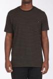 El Dorado Hemp Stripe Crew in Black Shirt