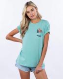 WoParadise Pocket Tee Shirt in Teal
