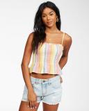 Keep Your Cool Woven Crop Top in Multi Tank Top