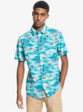 Island Hopper in Blue Woven Shirt