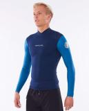 Dawn Patrol Reversible Long Sleeve Jacket in Blue Wetsuit