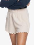 Cozy Day Rib Knit Lounge in Tapioca Shorts