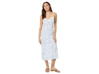 Holiday Tropics Midi Dress (mid Blue)