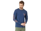 Fade Out Icon Long Sleeve Tee (washed Navy)