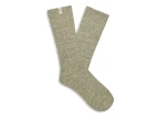 Rib Knit Slouchy Crew Sock (moss Green/grassland)