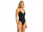 Eco Collective V Neck One Piece (black)
