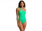 Sea Dive One Shoulder Keyhole One Piece (jade)
