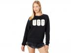 Madeline Fuzzy Logo Crew Neck T-shirt (black/cream)