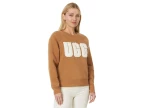 Madeline Fuzzy Logo Crew Neck T-shirt (chestnut/plaster)