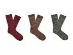 Ugg Trey Rib Knit Cozy 3 Pack (rubious / Chestnut / Moss Green)