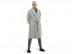 Quade Quilted Robe (grey Heather)