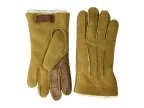 Contrast Water Resistant Sheepskin Tech Gloves (chestnut)