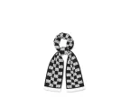 Checked Logo Scarf (black Multi)