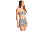 Sorrento Stripe Bustier Bra (black)