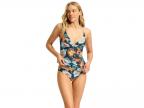 Spring Festival Wrap Front Tankini (true Navy)