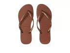 Slim Flip Flop Sandal (rust/metallic Copper)