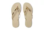 You Metallic Flip Flop Sandal (golden Sand Metallic)