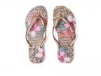 Slim Animal Floral Flip Flop Sandal (crocus Rose)