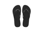 Slim Flatform Flip-flop Sandal (black)