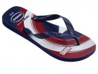 Top Marvel Logomania Flip Flop Sandal (navy Blue/navy Blue)