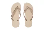 Slim Glitter II Flip Flop Sandal (sand Grey)