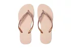 Slim Glitter II Flip Flop Sandal (ballet Rose/golden Blush)