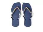 Slim Square Glitter Flip Flop Sandal (indigo Blue)