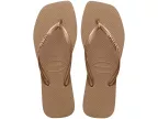 Slim Square Logo Metallic Flip-flop (rose Gold/rose Gold)