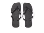 Slim Square Flip Flop Sandal (black)