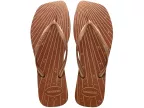 Slim Square Fireworks Flip-flops (rust)