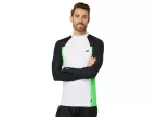 Premium Long Sleeve Rashguard (white/dayglow/raven)