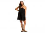 Garden Party Fleur Halter Mini Dress (black)