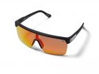 Flynn 5050 Shield Sunglasses (matte Black/happy Boost Polar Orange Mirror)