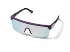 Flynn 5050 Shield Sunglasses (matte Purple Matte Black/happy Bronze Platinum Mirror)