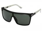 Flynn Shield Sunglasses (matte Ebony/ivory/hd Plus Gray Green)