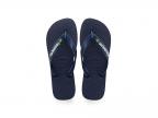 Brazil Logo Flip Flop Sandal (navy Blue)