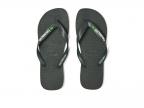 Brazil Logo Flip Flop Sandal (green Olive)