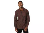 Tie-dye Long Sleeve Flannel (mahogany)