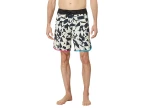 Lido Print Scallop Mod 19 Boardshorts (black White)
