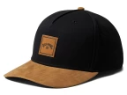 Stacked Snapback Hat (black/tan 1)