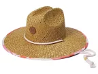 Pina To My Colada Straw Sun Hat (pale Dogwood Hibiscus)