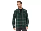 Podium Plaid Long Sleeve Flannel (black/green Check)