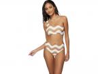 Wavy Stripe One Shoulder Top (chipmunk)