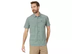 Traveler Upf Traverse Stripe Standard Short Sleeve Woven (sage)