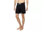 Ever-ride Solid 17 Boardshorts (black/clearly Aqua)