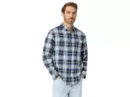 Sycamore Long Sleeve Woven Top (bluestone/oatmeal)